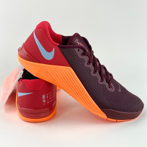 🏵NEW Nike Metcon 5 Maroon Orange🏵 - Picture 3 of 13